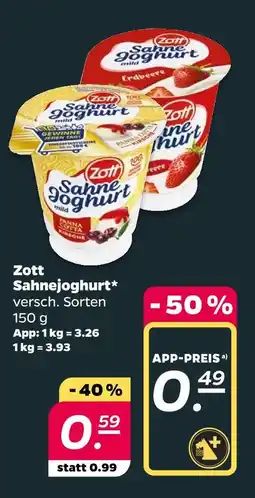 Netto Zott sahnejoghurt Angebot