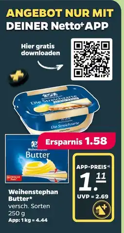 Netto Weihenstephan butter Angebot