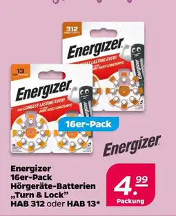 Netto Energizer hörgeräte-batterien turn & lock hab 312 oder hab 13 Angebot