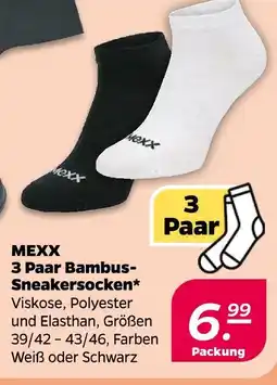 Netto Mexx 3 paar bambus-sneakersocken Angebot