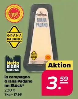 Netto La campagna grana padano im stück Angebot