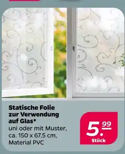 Netto Statische folie uni oder mit muster Angebot