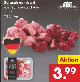 Netto Marken-Discount Gulasch gemischt 500 g Angebot