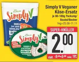 E-Center Simply V Veganer Käse-Ersatz Angebot