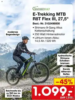 Netto Marken-Discount SACHSEN RAD E-Trekking MTB R8T Flex III, 27,5" Angebot