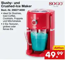Netto Marken-Discount Slushy- und Crushed-Ice Maker SOGO Angebot