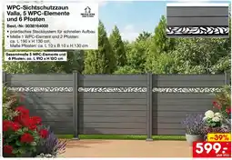 Netto Marken-Discount WPC-Sichtschutzzaun Valla Angebot