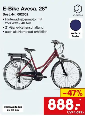 E-Bike Avesa, 28" AGON