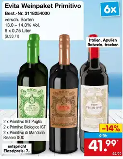 Netto Marken-Discount Evita Weinpaket Primitivo Angebot