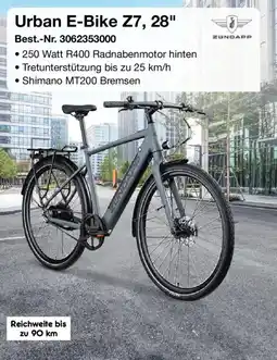 Netto Marken-Discount Urban E-Bike Z7, 28" Zundapp Angebot