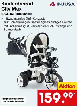 Netto Marken-Discount Kinderdreirad City Max INJUSA Angebot
