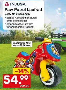 Netto Marken-Discount INJUSA Paw Patrol Laufrad Angebot