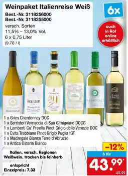 Netto Marken-Discount Weinpaket Italienreise Weiß Angebot