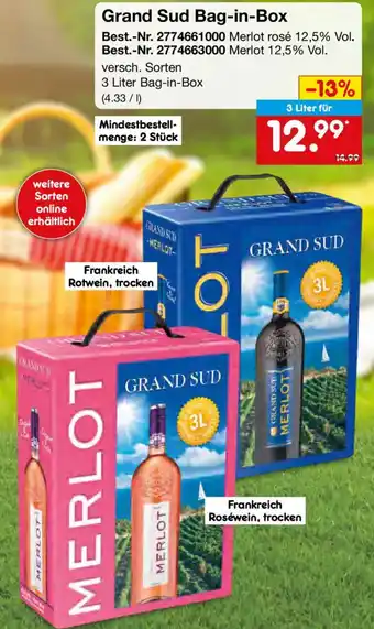 Grand Sud Bag-in-Box