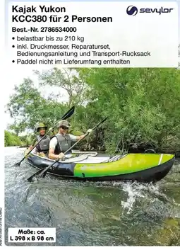 Netto Marken-Discount Kajak Yukon KCC380 für 2 Personen Angebot