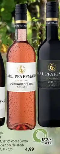 CITTI Markt KARL PFAFFMANN SPÄTBURGUNDER ROSÉ Angebot