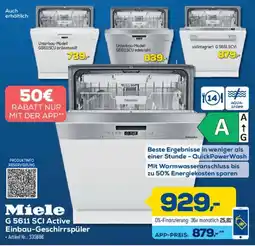 Euronics Berlet Miele G 5611 SCI Active Einbau-Geschirrspüler Angebot