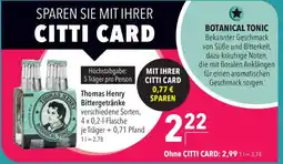 CITTI Markt Thomas Henry Bittergetränke Angebot