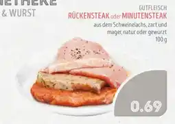 Edeka Struve GUTFLEISCH RÜCKENSTEAK oder MINUTENSTEAK Angebot