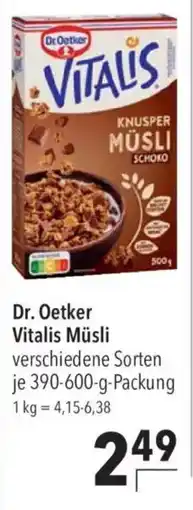 CITTI Markt Dr. Oetker Vitalis Müsli Angebot