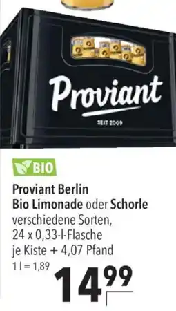 CITTI Markt Proviant Berlin Bio Limonade Angebot