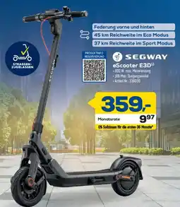 Euronics Berlet SEGWAY eScooter E3D Angebot