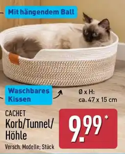 Aldi Nord CACHET Korb/Tunnel/Höhle Angebot