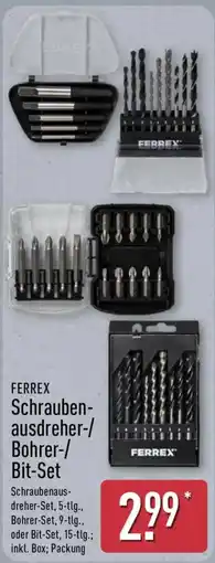 Aldi Nord FERREX Schrauben-ausdreher-/Bohrer-/Bit-Set Angebot