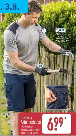 Aldi Nord TOPCRAFT Arbeitsshorts Angebot