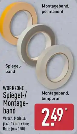 Aldi Nord WORKZONE Spiegel-/Montageband Angebot