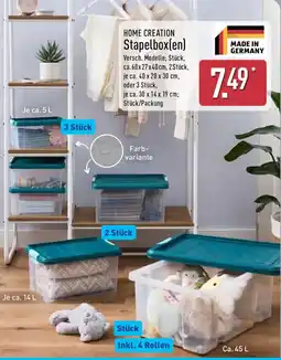 Aldi Nord HOME CREATION Stapelbox(en) Angebot