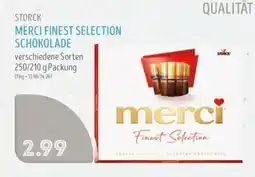 Edeka Struve STORCK MERCI FINEST SELECTION SCHOKOLADE Angebot