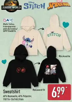 Aldi Nord Sweatshirt Angebot