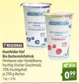 CITTI Markt Hamfelder Hof Bio Buttermilchdrink Angebot