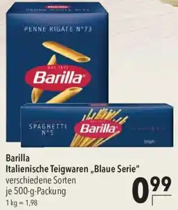 CITTI Markt Barilla Italienische Teigwaren „Blaue Serie“ Angebot