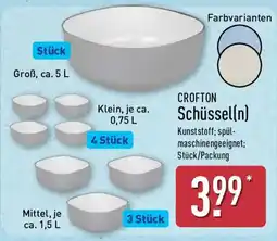 Aldi Nord CROFTON Schüssel(n) Angebot