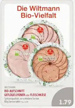 Edeka Struve Wiltmann Bio-Aufschnitt Geflügellyoner oder Fleischkäse Angebot