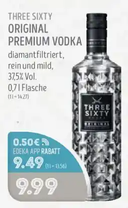 Edeka Struve Three sixty original premium vodka Angebot