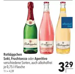 CITTI Markt Rotkäppchen Sekt, Fruchtsecco oder Aperitivo Angebot