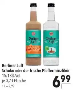 CITTI Markt Berliner Luft Schoko oder der frische Pfefferminzlikör Angebot