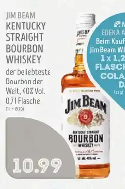 Edeka Struve Jim Beam Kentucky Straight Bourbon Whiskey Angebot