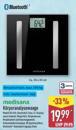 Aldi Nord medisana Körperanalysewaage Angebot