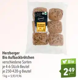 CITTI Markt Herzberger Bio Aufbackbrötchen Angebot
