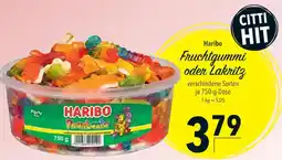 CITTI Markt Haribo Fruchtgummi oder Lakritz Angebot
