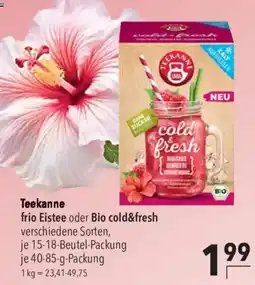 CITTI Markt Teekanne frio Eistee oder Bio cold&fresh Angebot