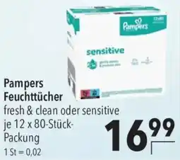 CITTI Markt Pampers Feuchttücher sensitive Angebot