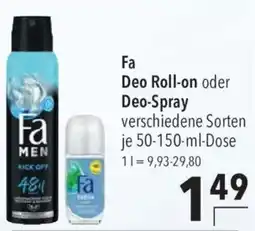 CITTI Markt Fa Deo Roll-on oder Deo-Spray Angebot