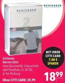 CITTI Markt Schiesser Herren-Shirt Angebot
