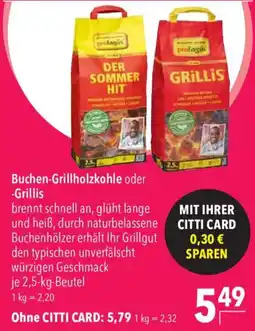 CITTI Markt Buchen-Grillholzkohle oder -Grillis Angebot