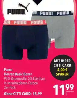CITTI Markt Puma Herren Basic Boxer Angebot